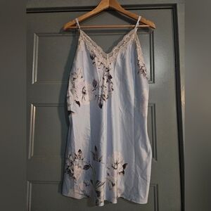 Apt 9 Floral Light Blue Large Night Gown